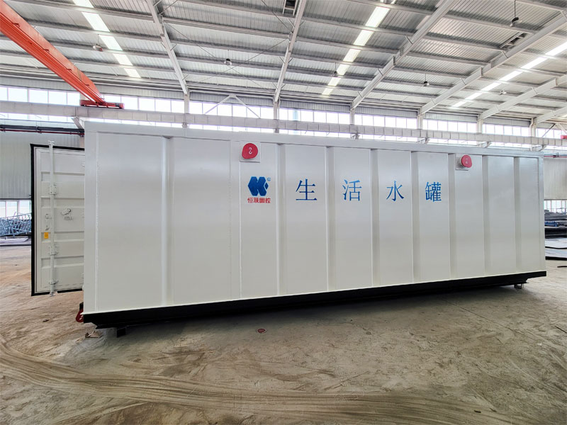 Oilfield domestic water tank