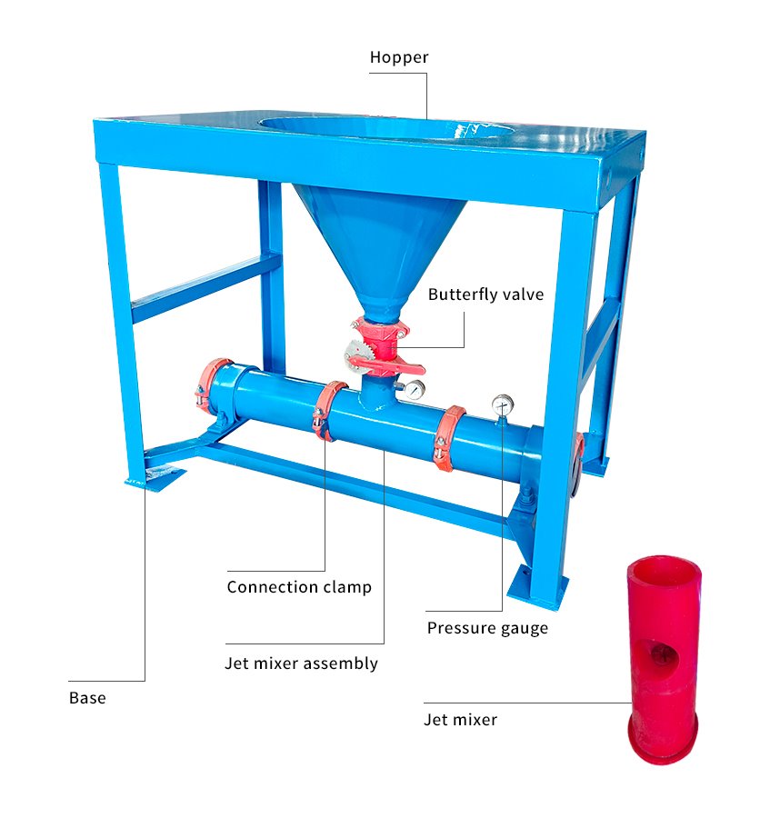 movable mud hopper