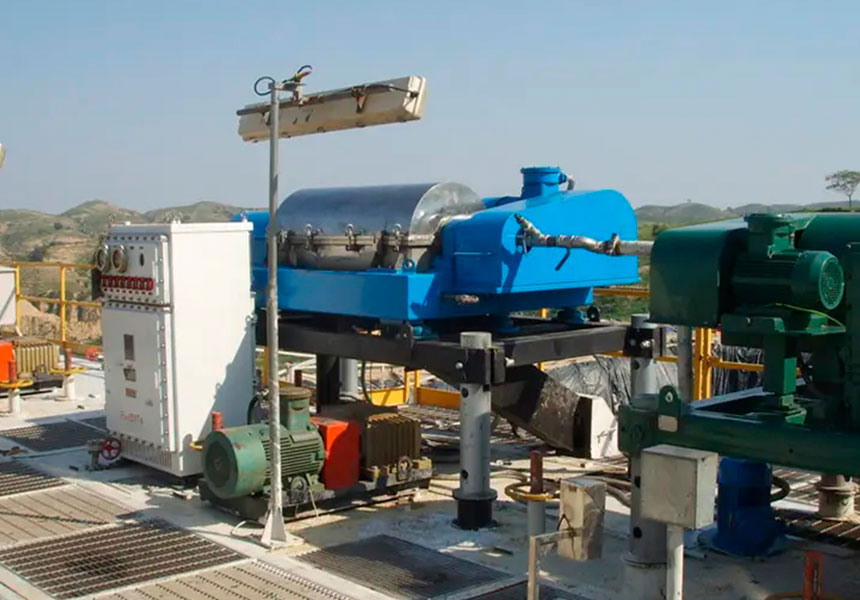 Drilling Mud Centrifuge Using site