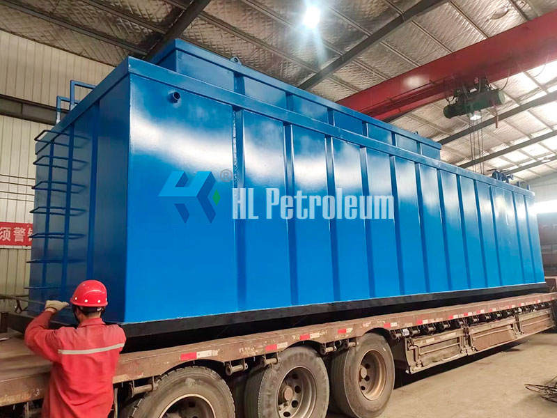 the shipment of The HSG set water tank