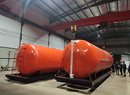 elevated diesel tank